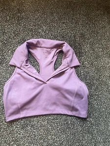 Women’s Tennis Sports Bra/collard Cropped Jessica Simpson Brand Size Large - Picture 1 of 3