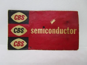 CBS Semiconductor Hytron 1N60 G PM831 Empty Envelope Packaging for Display - Picture 1 of 5