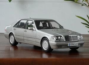 1/18 Mercedes-Benz S600 W140 1990 Silver Diecast Car - Picture 1 of 7