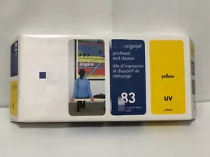NUEVO cabezal/limpiador/amarillo UV original 83 Amarillo C4963A para Designjet 5000 5500 - Imagen 1 de 4