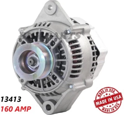 160 AMP 13413 Alternator Toyota Previa High Output 1992 1993 HD Performance 2.4L - Image 1 of 2