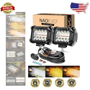 Versatile Waterproof 4 Inch LED Pod Lights - Perfect for Off-Road Adventures - Picture 1 of 11