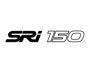 Sri 150 decal x 2 in Black, for Body, window - Picture 1 of 2