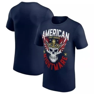 Camiseta Americana Wwe Cody Rhodes Calavera Coronada - Azul Marino Talla S-5XL NUEVA - Imagen 1 de 3