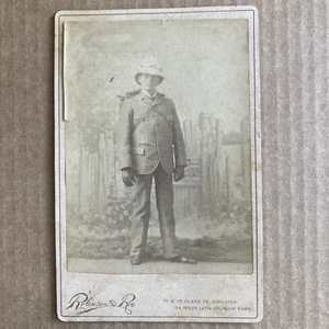 Cabinet Card Photograph 1860’s African American Man In Uniform - Picture 1 of 9