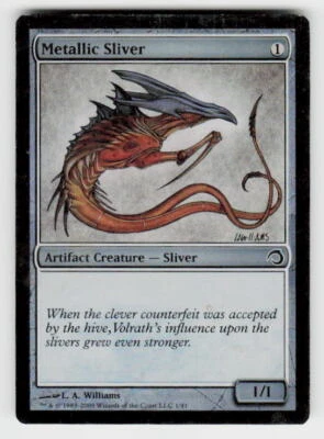 Premium Deck Series: Slivers #1 Metallic Sliver FOIL - Image 1 of 2