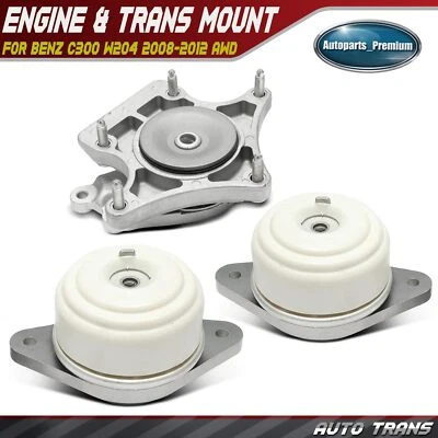 3x Montaje de motor y transmisión para Mercedes-Benz C300 W204 2008-2012 AWD Foto 1 de 4