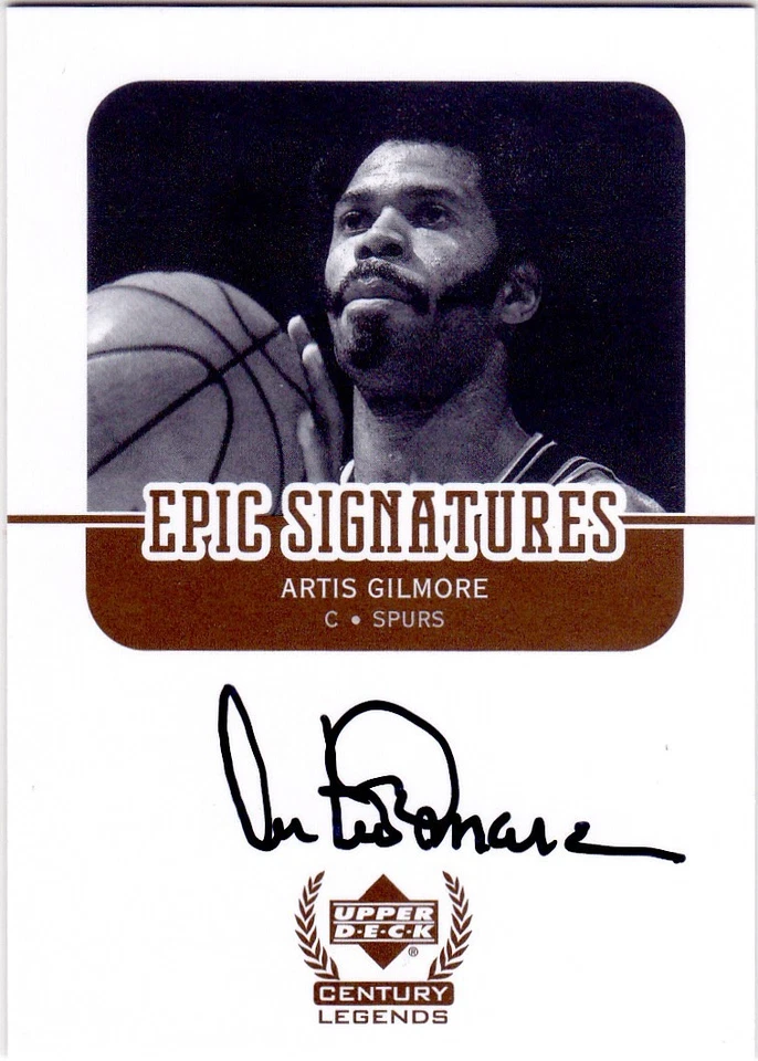 2008-09 Ultimate Collection Epic Signatures Artis Gilmore Autograph - Image 1 of 1