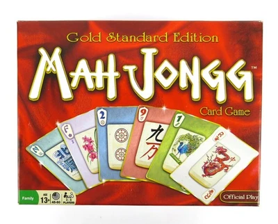 Juego de Cartas Mah Jongg Edición Estándar Dorada Juego Oficial - Nueva Caja Abierta Foto 1 de 4