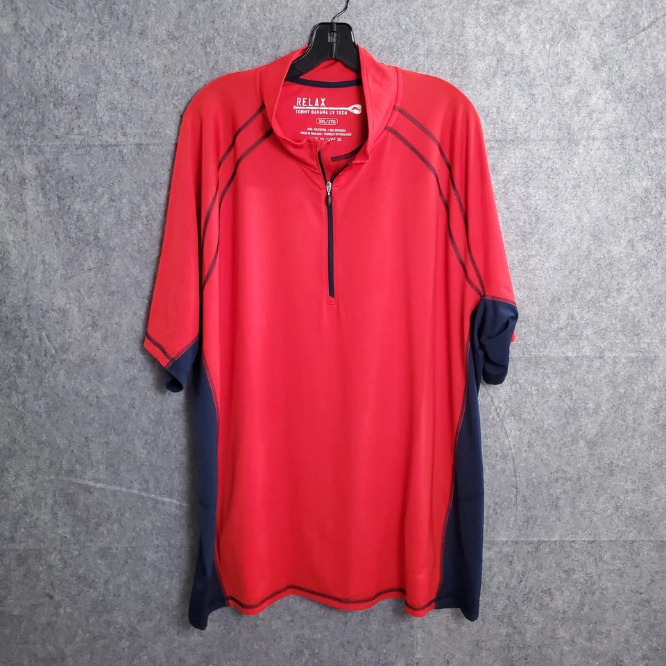 Tommy Bahama Shirt Mens Long Sleeve 1/4 Zip Relax UV Tech Pullover UPF 30 3XL - Image 1 of 4