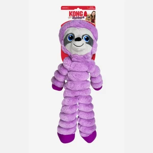 KONG Shakers Crumples Sloth XL Dog Toy Extra Large Plush Squeaky Crinkle Tug - Picture 1 of 8