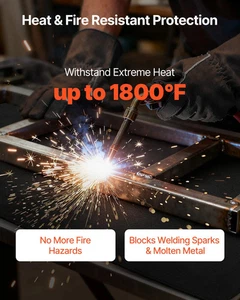  Manta de soldadura de fieltro de carbono, manta de soldadura ignífuga de 40" x 40", hasta 1 - Imagen 1 de 10