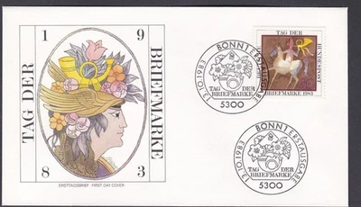 GERMANY FDC 1983 Michel 1192 Stamp Day - Image 1 of 2