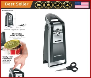 Electric Smooth Edge Can Opener, Extra Tall with Easy Lever, Includes Scissors - Picture 1 of 8