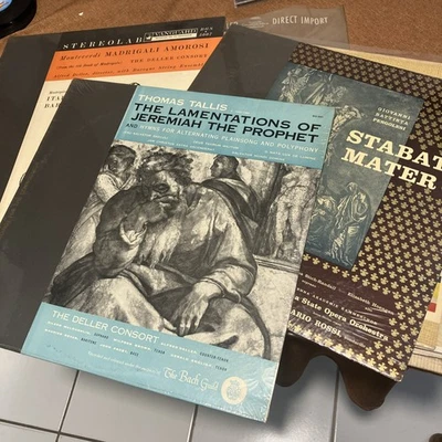 LP, Lamentations of Jeremiah.., The Deller Consort, +Stabat Mater Amorosi SEALED - Image 1 of 4