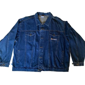 Disney Mickey Mouse 2000 Embroidered Denim Jacket Size XXL - Picture 1 of 7
