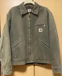 Chaqueta Carhartt Detroit L Verde Vintage Japón - Imagen 1 de 3