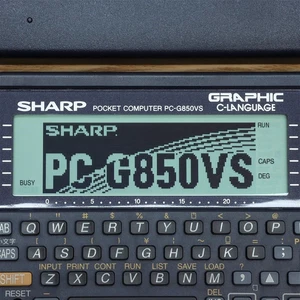 SHARP PC-G850VS Pocket Computer BASIC Buzzer Tested w/Cover Japan Very Good - Picture 1 of 14