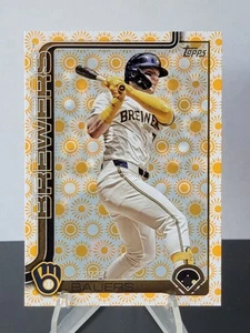 2025 Topps Serie 2 Jake Bauers #618 Summer Sun Parallel Milwaukee Brewers - Bild 1 von 2