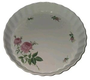 Vintage Christineholm Porzellan Rose Quiche/Tarte 9,5" Backform - Bild 1 von 4