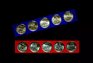 2008 P+D Hawaii Alaska Oklahoma Arizona New Mexico Statehood Quarter Mint Set - Picture 1 of 2