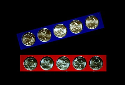 2008 P+D Hawaii Alaska Oklahoma Arizona New Mexico Statehood Quarter Mint Set  - Image 1 of 2