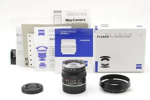 【Top MINT+】Carl Zeiss Planar T* 50mm F/2 ZM (for Leica M mount) Black From JAPAN - Picture 1 of 24