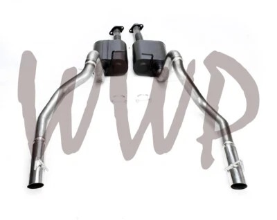 Stainless Steel Dual CatBack Exhaust 99-04 Ford Mustang GT Mach1 Bullitt 4.6L V8 - Image 1 of 3