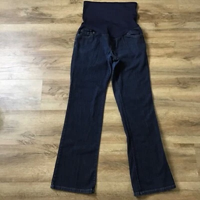 Pantalones de mezclilla de maternidad talla 6 Bootcut panel completo azul oscuro Foto 1 de 4