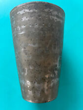 Vintage Antique Cup Vase Bronze Brass Mixed Metal : 5" tall