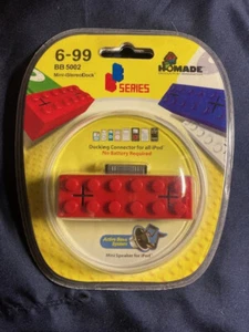 Vintage HOMADE BB5002 Lego Brick - iStereoDock Mini For old iPod & iPhone , Red - Picture 1 of 2