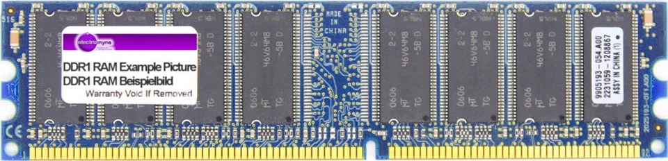512MB Elixir DDR1 RAM PC3200U 400MHz CL3 M2Y51264DS88C1G-5T Memory - Image 1 of 1