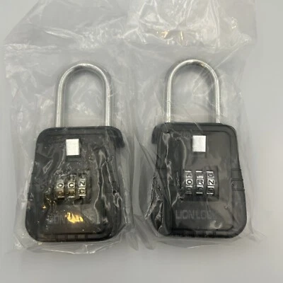 (Qty 2) Lion Locks Lock Box with Code, for Keys Outdoor, Realtor Lock Brand New - Image 1 of 2