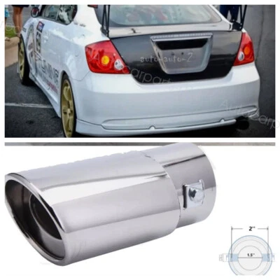 For 2005-2016 Scion TC Car Stainless Rear Exhaust Pipe Tail Muffler Tip Silver - Изображение 1 из 4