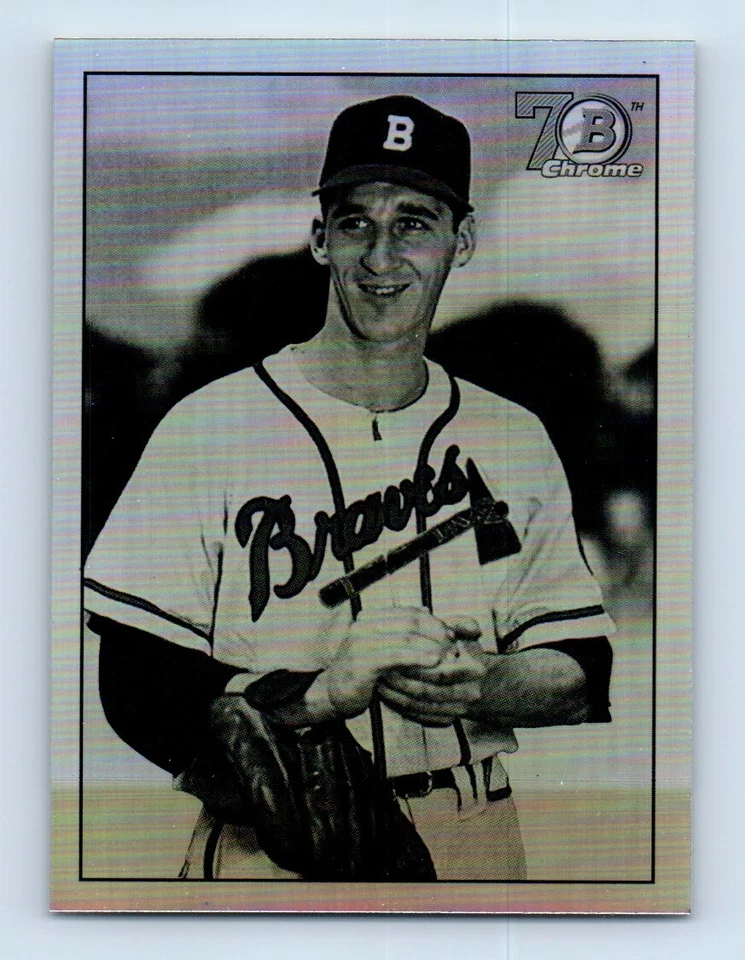 2017 Bowman 1948 Chrome Warren Spahn Atlanta Braves #48B-WS - Image 1 of 2