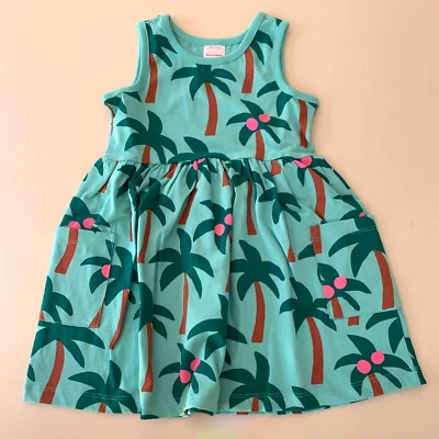 Hanna Andersson Cute-Girls Cotton "SLEEVELESS POCKET DRESS" 4 Years. Great Gift! - Image 1 of 4