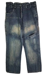 Vtg Vintage Don Mens Jeans 38 (36x33) 100% Cotton Faded Unique Pockets Carpenter - Picture 1 of 14