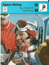 1977-79 Sportscaster Card, #71.24 Alpine Skiing, Lise-Marie Morerod