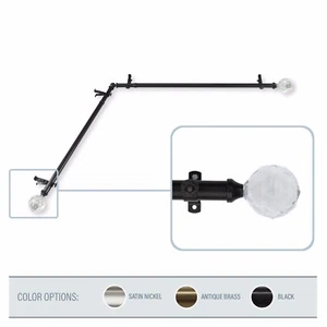 Sparkle Corner Window Curtain Rod 3/4”OD - Picture 1 of 6