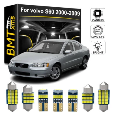 Kit de paquete de bombillas LED interiores blancas 21X para Volvo S60 2001-2008 2009 sedán Foto 1 de 4