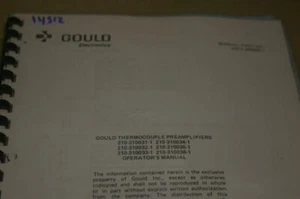 Gould 210-310031-1 Vorverstärker Bedienungsanleitung 310032-6 - Bild 1 von 1