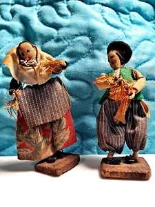 Seltene spanische handgefertigte Stoffpuppen Figuren Made in Mallorca Spanien Vintage 3 Zoll - Bild 1 von 12