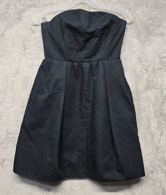 Carven платье женщин размер США 8 EUR 36 синий без бретелек с подкладкой тяжелый карманы - Изображение 1 из 4