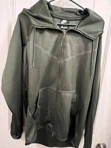 Nike grüner Hoodie mit Reißverschluss Herren Größe Medium - Bild 1 von 6