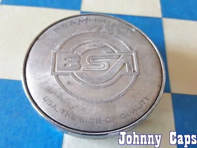 Ruedas BSA [84] Tapa central cromada usada # N/A. BLANCO.  Tapa central personalizada (CANTIDAD. 1) Foto 1 de 4