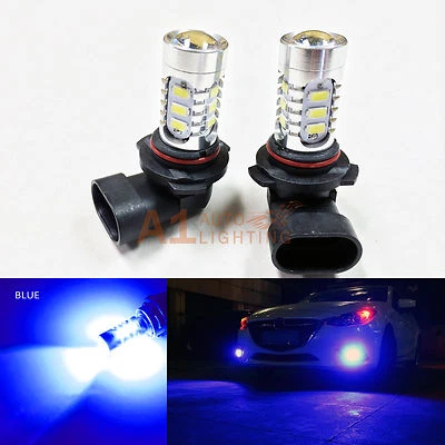 2x Blue 9006 15w High Power Bright LED Bulbs 5730 15-SMD Fog light/Driving light - Image 1 of 4