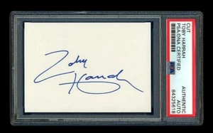 TOBY HARRAH SIGNED MINT CUT PSA/DNA AUTOGRAPHED TEXAS RANGERS HOF 4 X ALL STAR - Picture 1 of 1