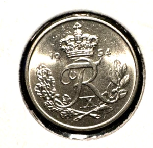 Danimarca 1954 10 minerali KM 841,1 gemma FDC - Foto 1 di 2