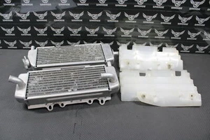 2005 KAWASAKI KX250F OEM LEFT RIGHT RADIATOR SET RADIATORS SHROUDS LOUVERS GOOD - Picture 1 of 16