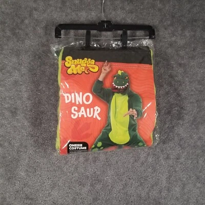 Adult Sz S Dinosaur Costume Green One Piece Cosplay Halloween Outfit Snugga Me - Image 1 of 4